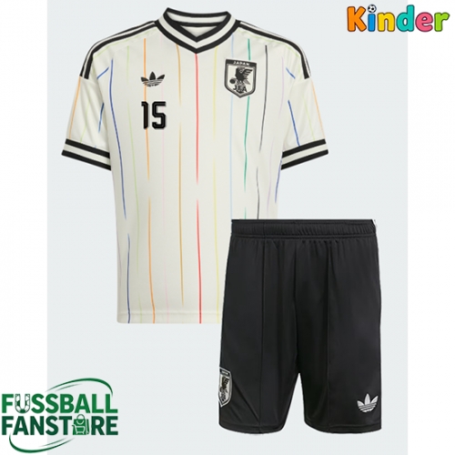 Japan Hiroki Ito #21 Replik Auswärtstrikot Kinder WM 2026 Kurzarm (+ Kurze Hosen)